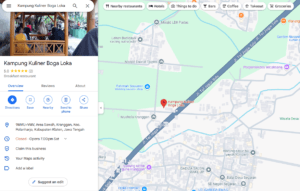 Lokasi Kampung Kuliner Boga Loka