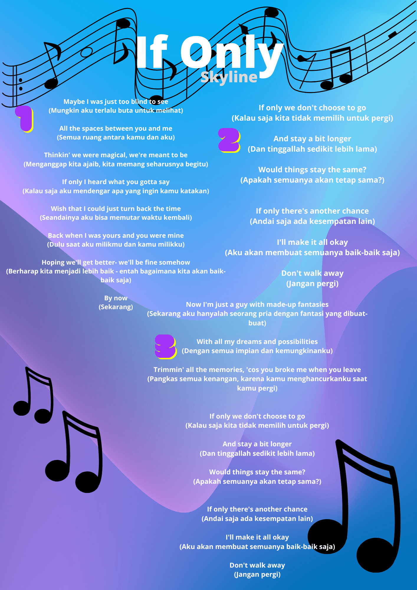 Makna Lagu If Only Skyline Makna Lagu If Only Skyline