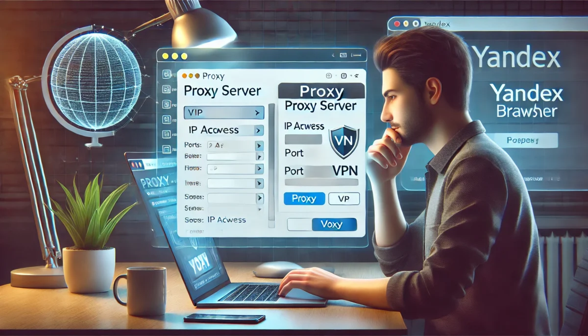 penggunaan proxy di Yandex Browser