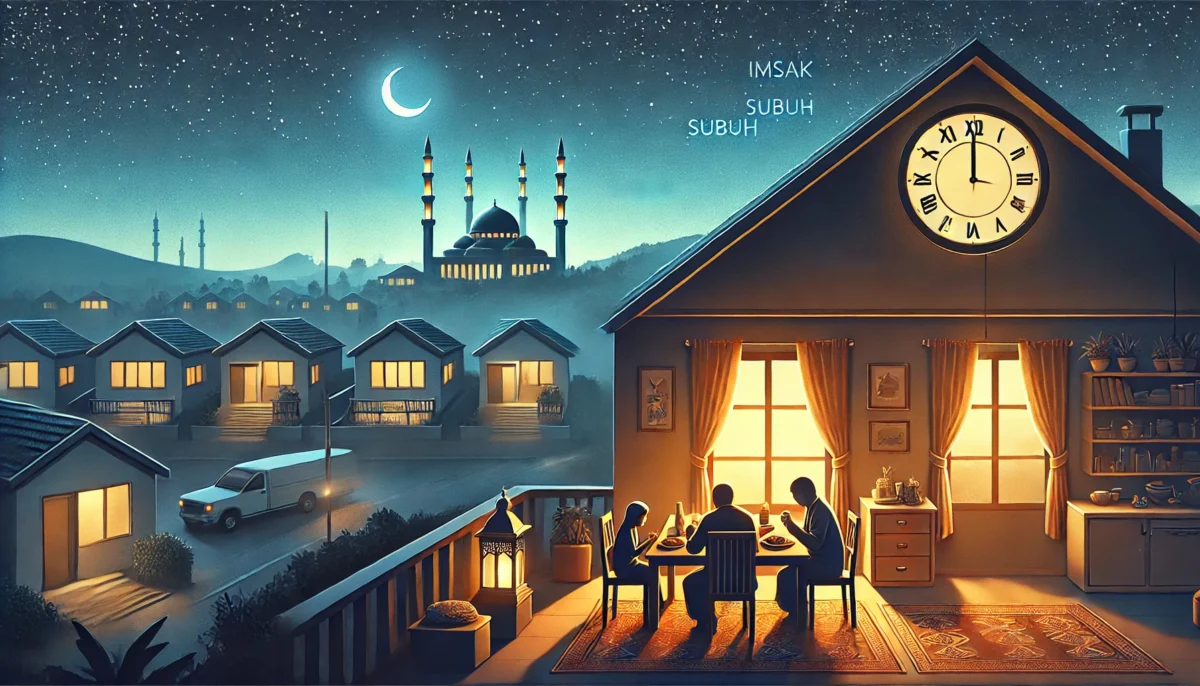 batas sahur imsak atau subuh