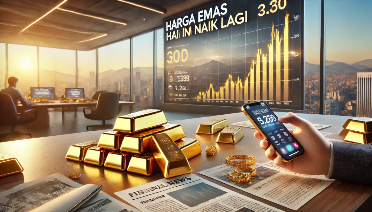 Harga emas hari ini naik