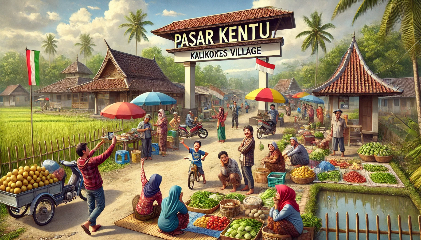 Pasar Kentu Desa Kalikotes Purworejo