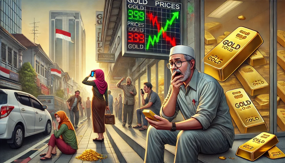 harga emas jungkir balik