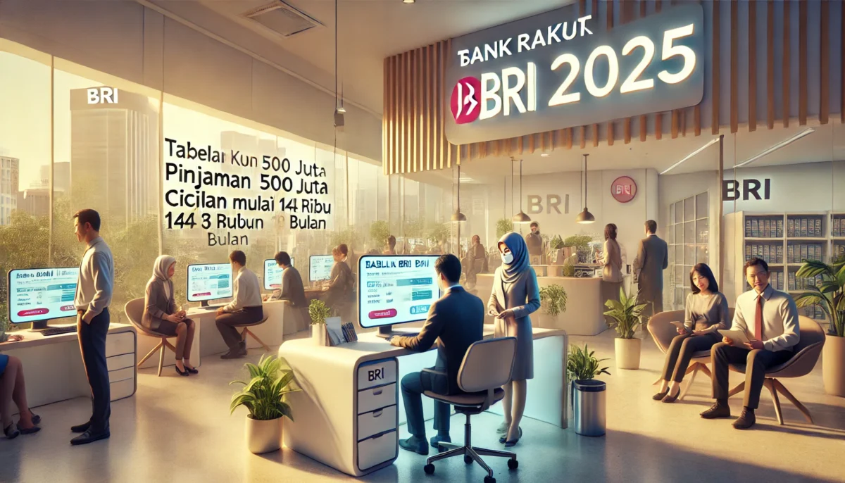 tabel kur bri 2025 pinjaman 500 juta