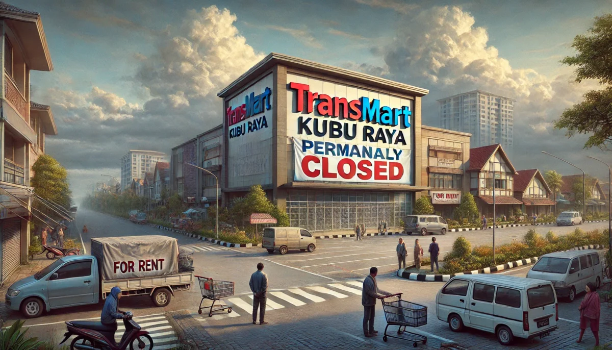 transmart kubu raya tutup permanen