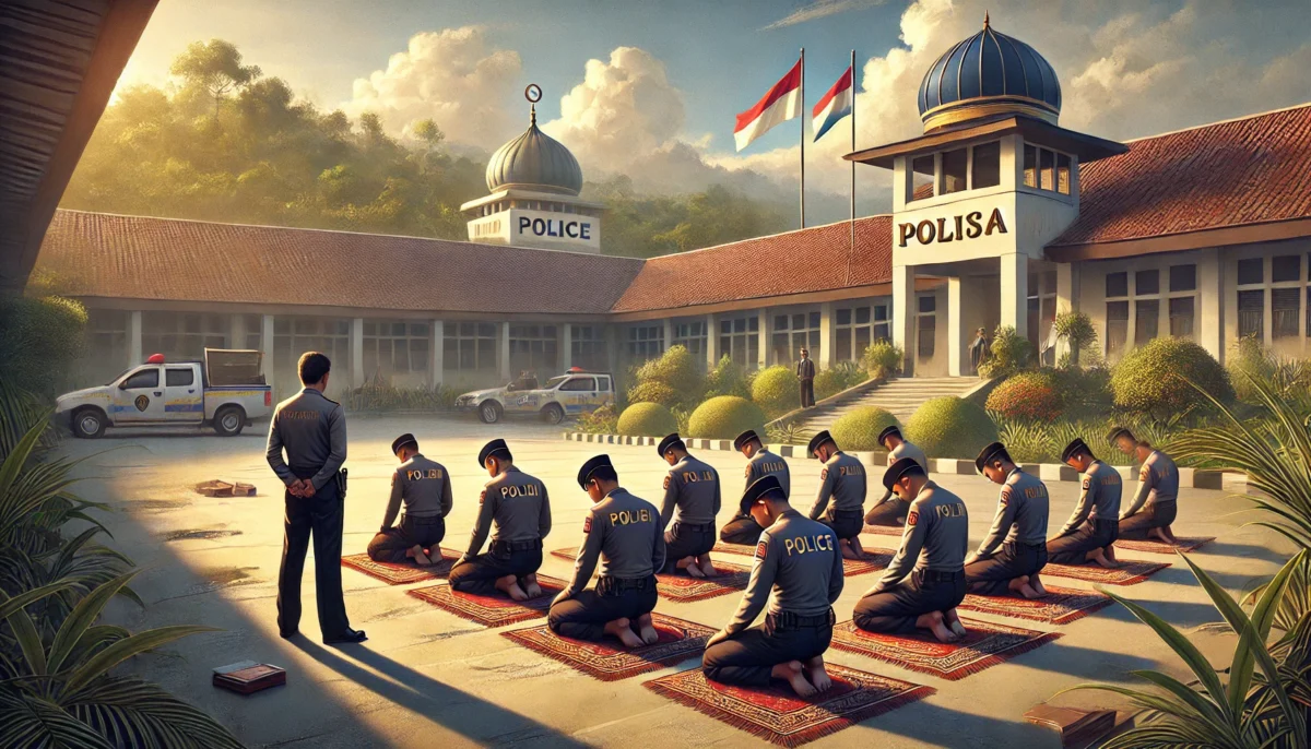 6 polisi positif narkoba dihukum sholat