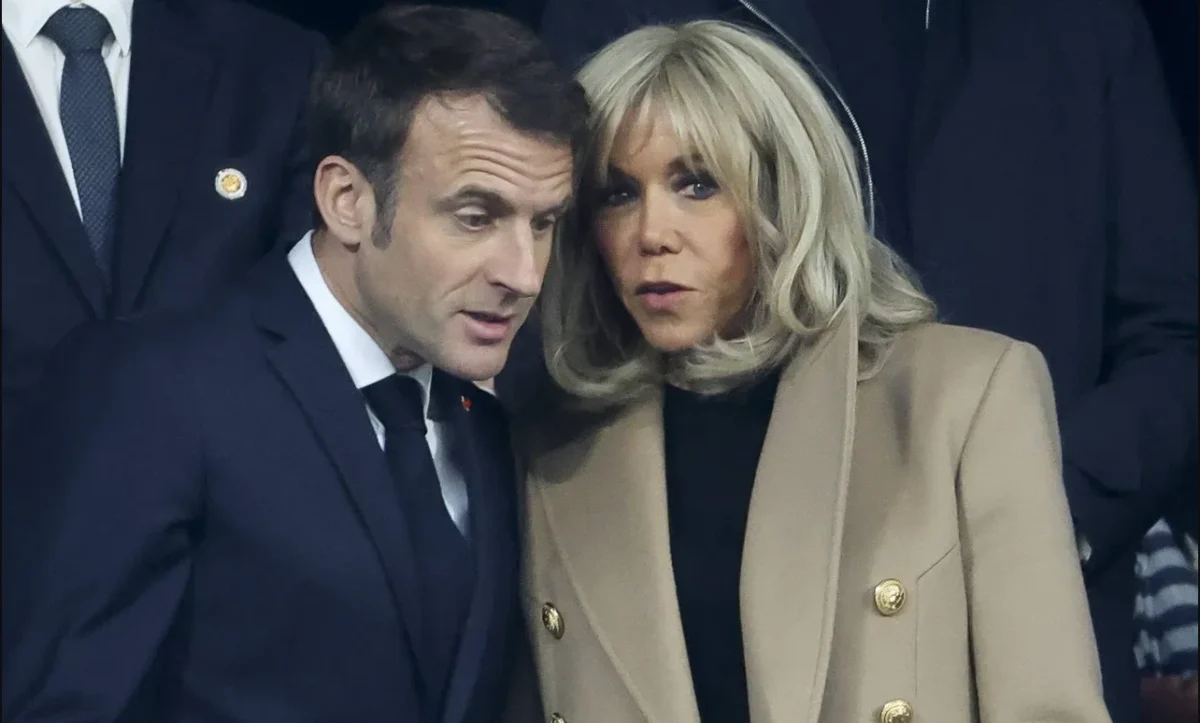 Presiden Prancis Emmanuel Macron dan Istrinya