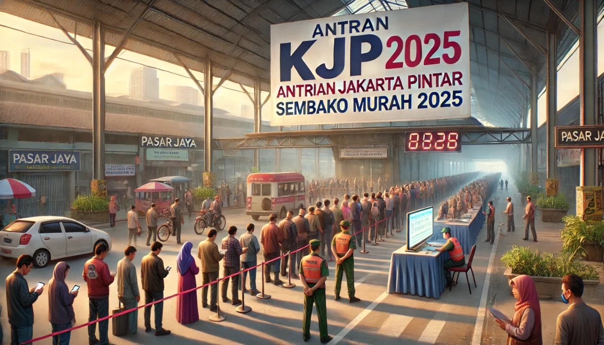 antrian kjp pasar jaya