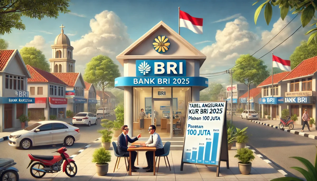 tabel angsuran kur bri 2025 plafon 100 juta