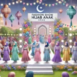 baju fashion show hijab anak perempuan