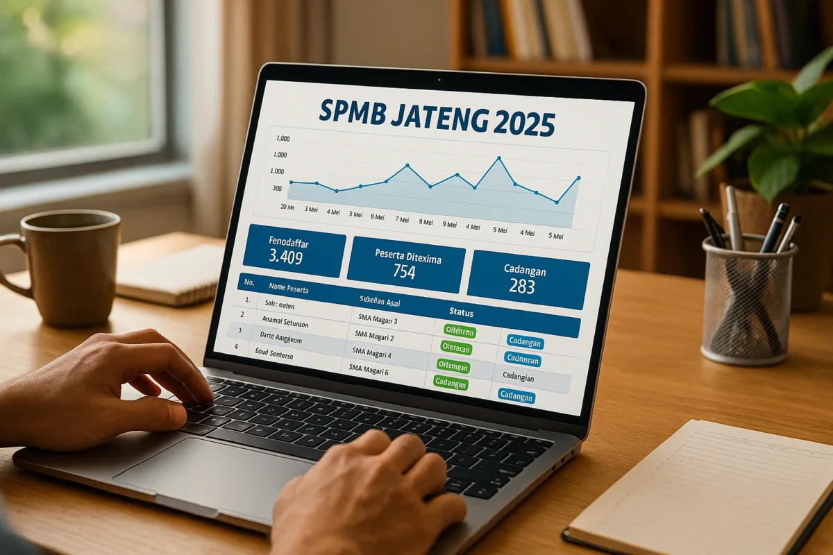 cara memantau spmb jateng 2025