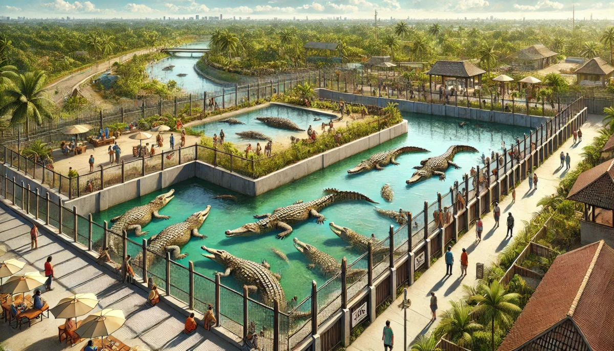 Penangkaran Buaya Jatiraden Bekasi Ramai Usai Isu Hoaks Buaya Lepas