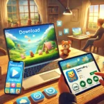 cara download game upin ipin universe