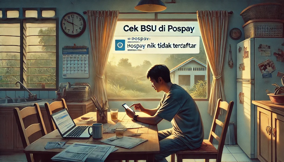 cek bsu di pospay nik tidak terdaftar