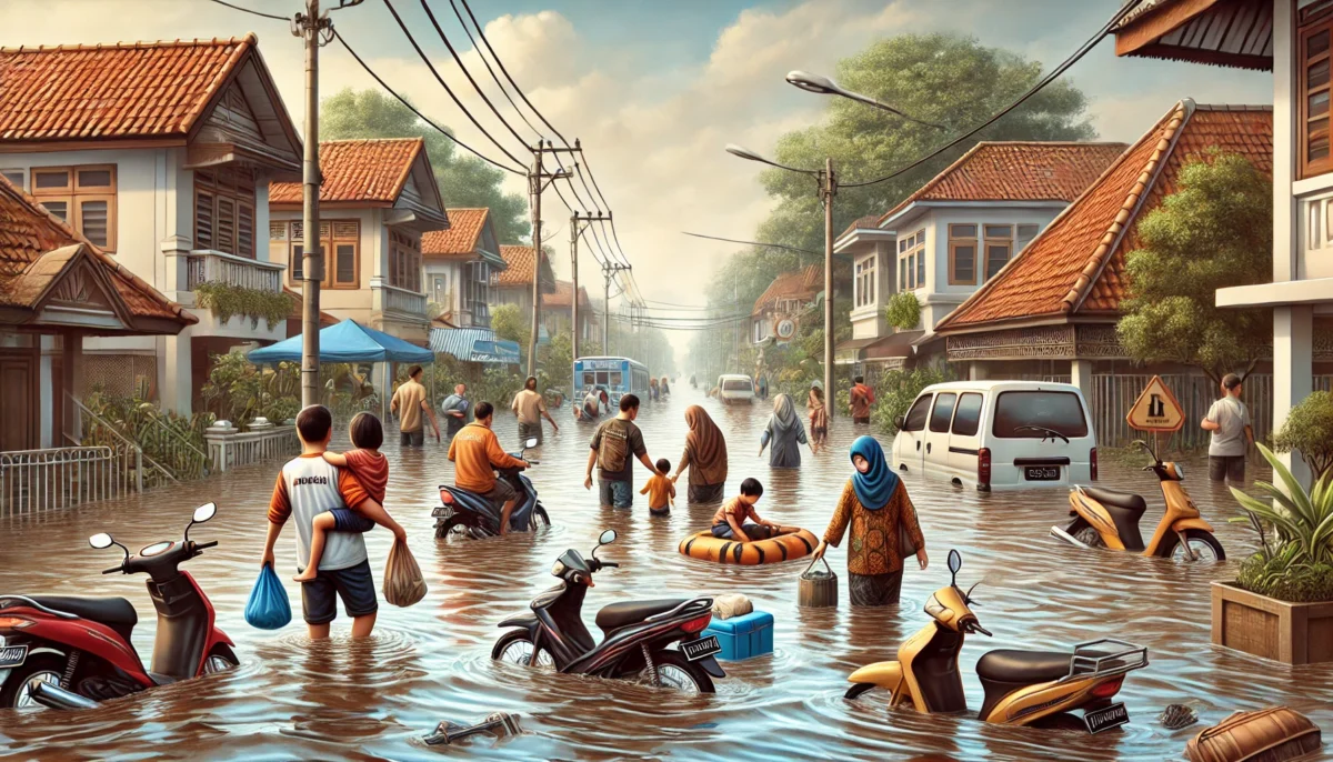 Banjir Tangerang 12 Agustus Rendam Permukiman dan Jalan Raya Hingga Satu Meter