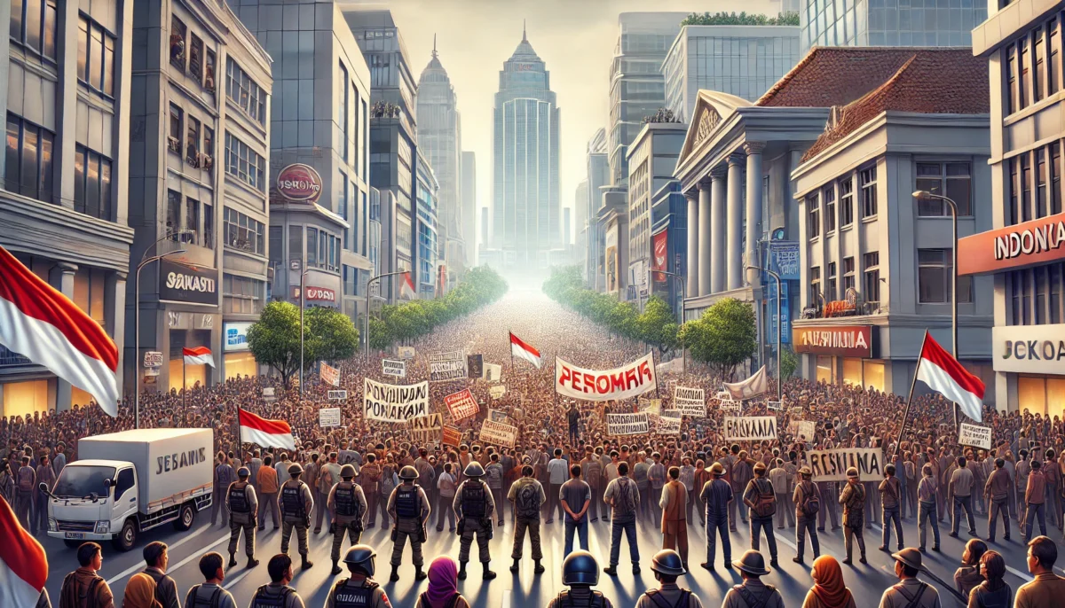 Demo Mako Brimob Massa Bertahan Hingga Pagi dan Situasi Semakin Memanas