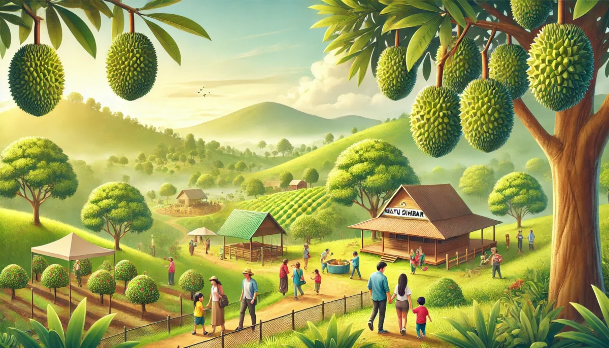 kebun durian dan wisata edukasi watu simbar