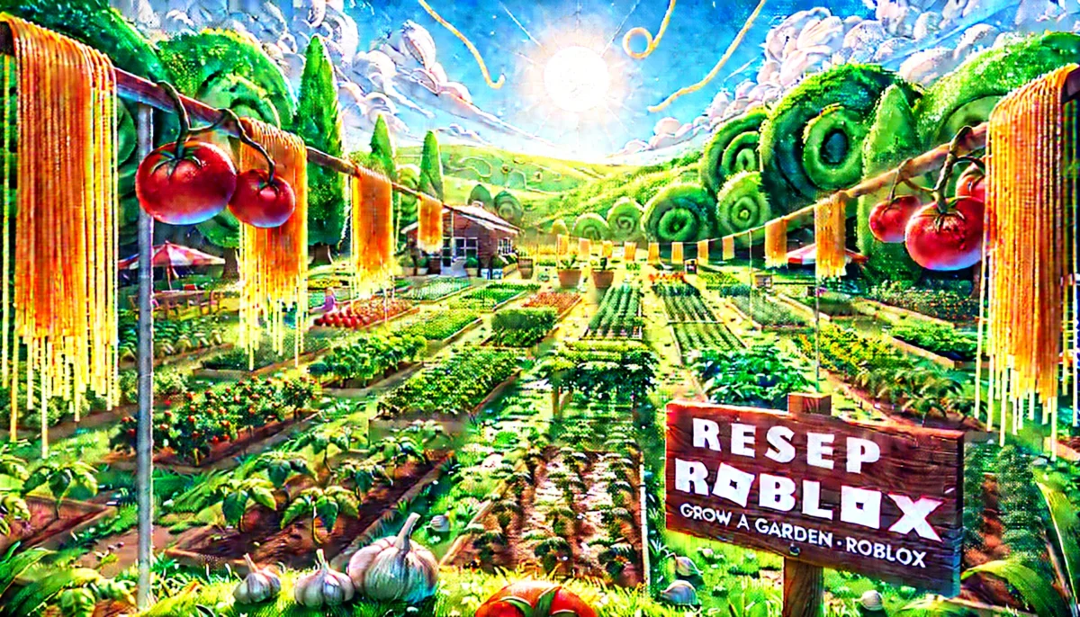 resep spaghetti grow a garden roblox