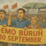 Demo Buruh 30 September Ribuan Massa Geruduk DPR Tuntut Kenaikan Gaji dan Hapus Upah Murah