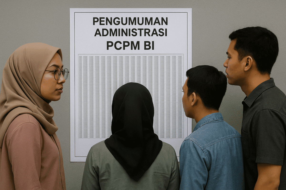 Pengumuman Administrasi PCPM BI Angkatan 40 Resmi Dirilis Cek Daftar Lolos dan Tahapan Seleksi Lanjutan
