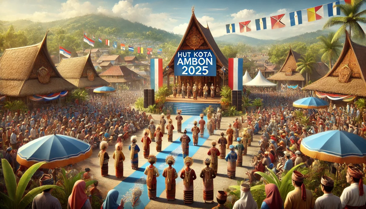 Hut Kota Ambon 2025 Dirayakan Meriah Dengan Nuansa Adat Dan Semangat Kebersamaan