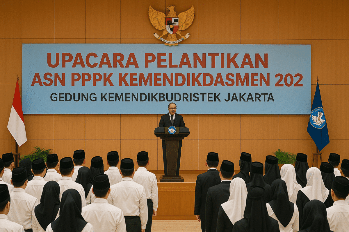 ASN PPPK Kemendikdasmen 2025 Resmi Dilantik Bawa Semangat Baru untuk Pendidikan Bermutu di Indonesia