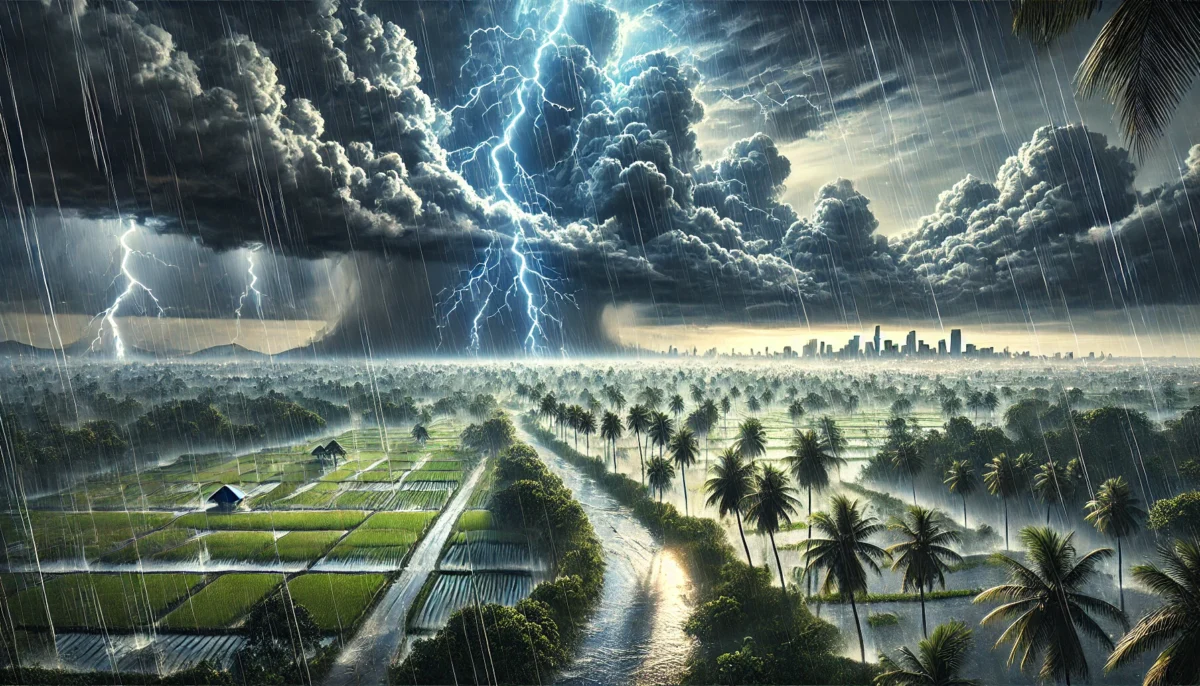 Potensi Hujan Lebat Petir Indonesia