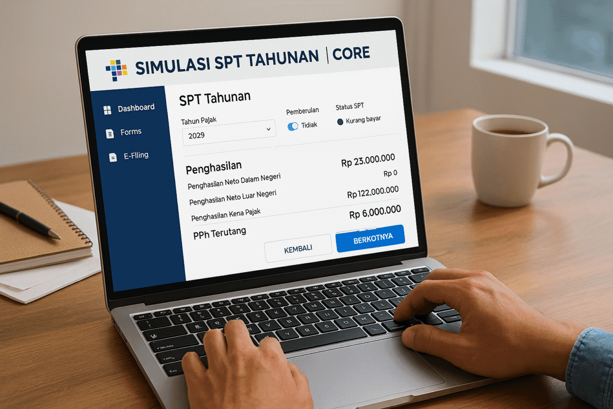 Simulasi SPT Tahunan Coretax Cara Mudah Lapor Pajak Lengkap 2025