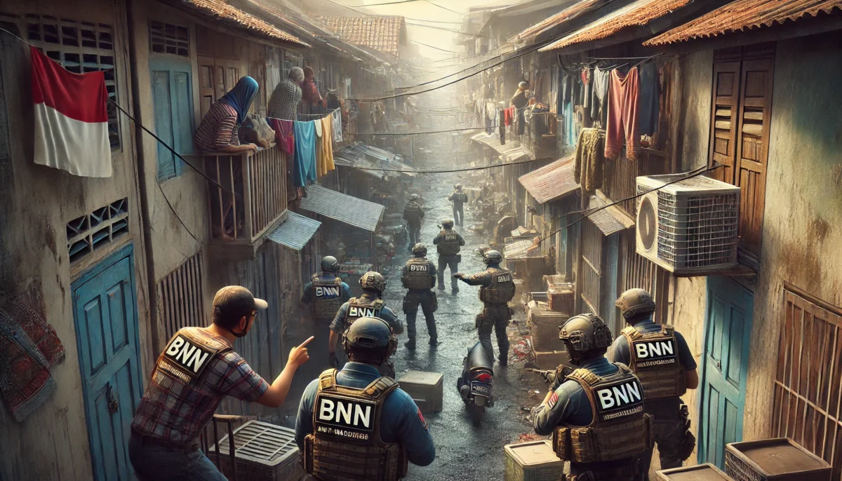 BNN Kembali Gerebek Kampung Bahari Operasi Besar Ungkap Jaringan Narkoba di Tengah Pemukiman Padat Jakarta Utara