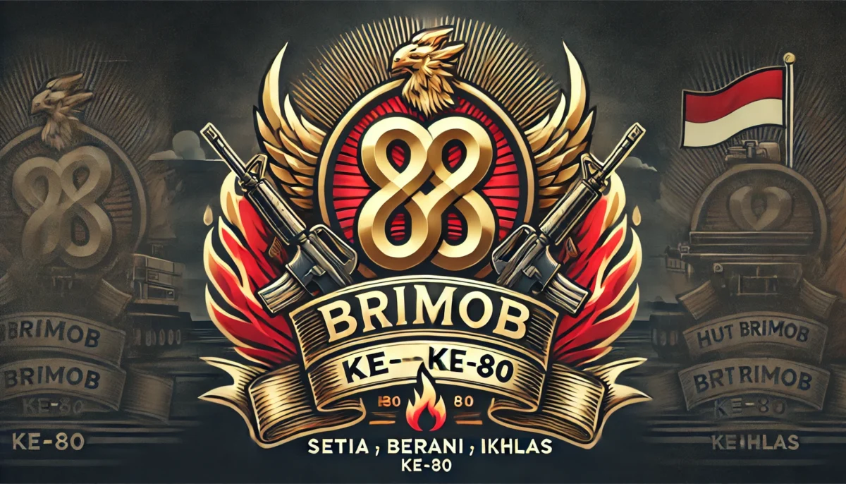Logo Hut Brimob 2025 Dengan Filosofi Pengabdian Modern Yang Menggambarkan Transformasi Besar Brimob Dalam Menjaga Keamanan Nasional