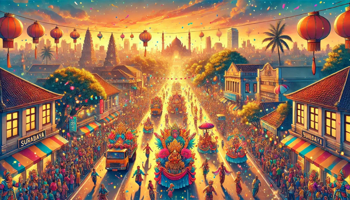 Jadwal Surabaya Vaganza Mulai Jam Berapa Saat Parade Lampu Kota Surabaya 2026 Digelar Meriah