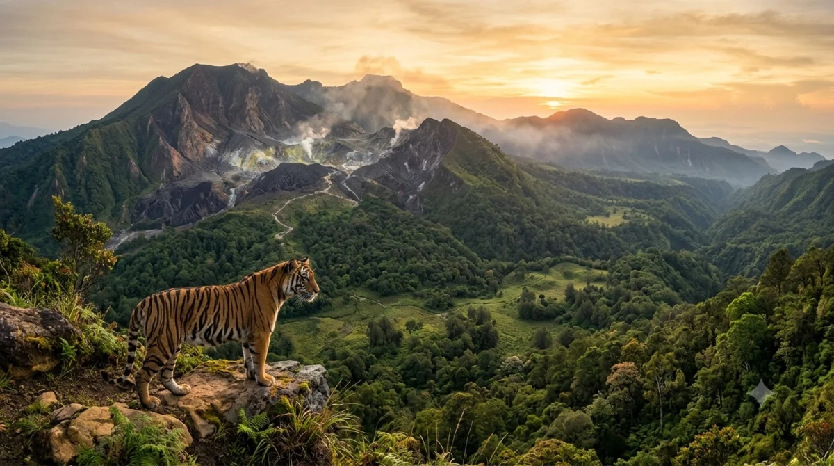 harimau gunung papandayan garut