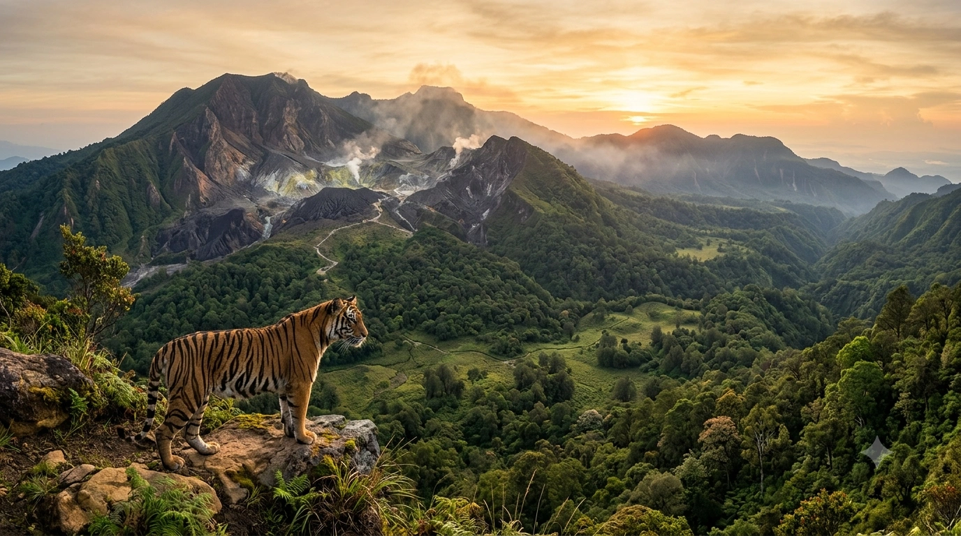 harimau gunung papandayan garut